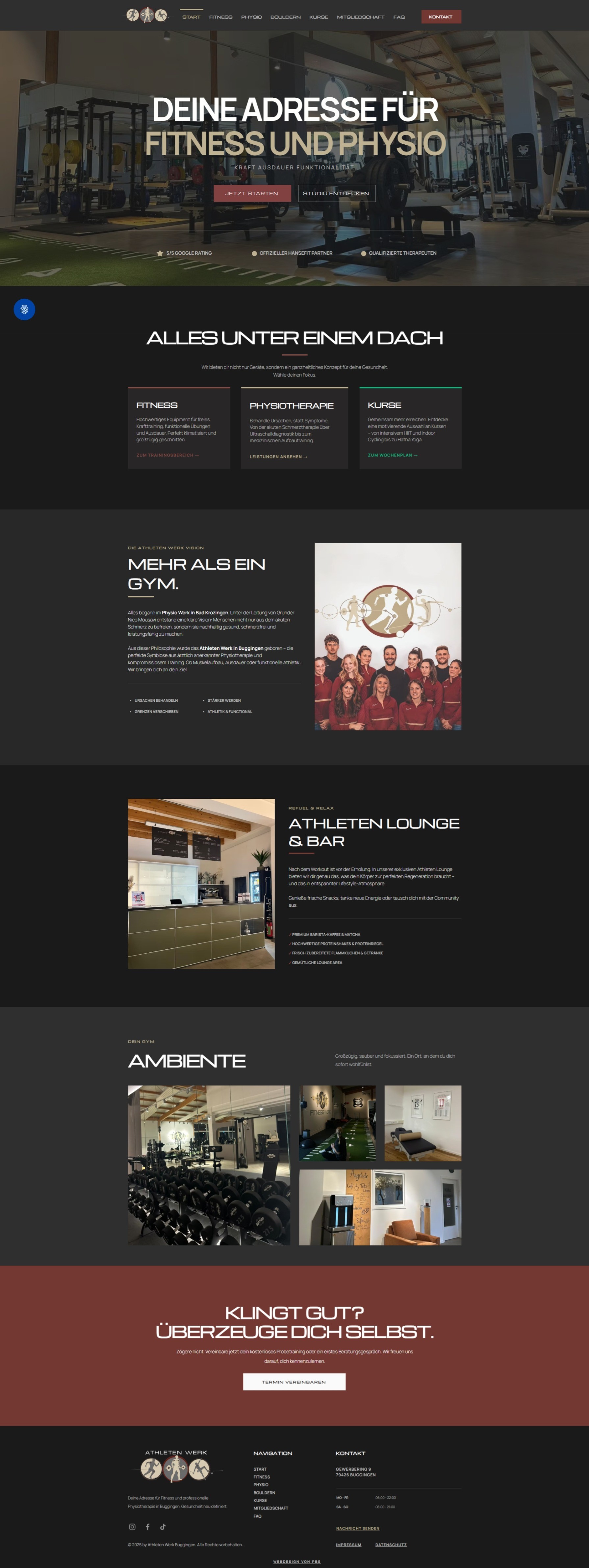 Website Athleten Werk
